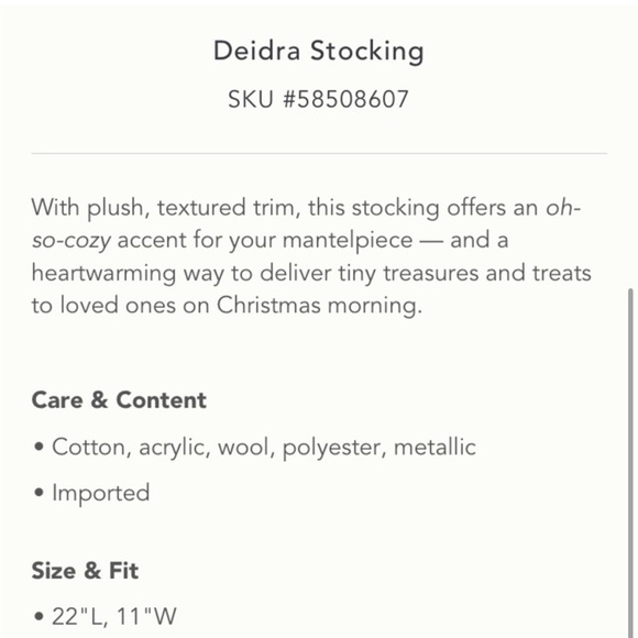 Faux Fur Blue Kantha stitch stocking - Picture 5 of 9